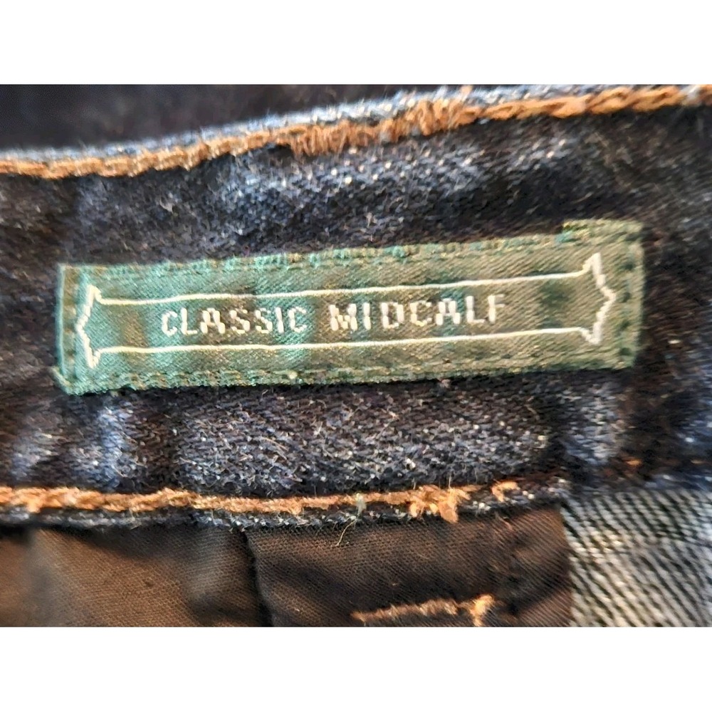 LRL Lauren Jeans Co Classic Midcalf Womens Size 10 Ralph Lauren Dark Wash - Picture 11 of 12